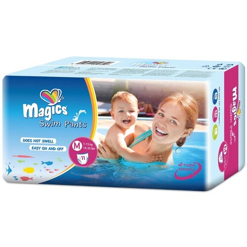 Magics pelene za plivanje, za jednokratnu upotrebu Magics Swimpants pelene za kupanje Medium 11/1 (9-15kg) 66626 Cijene