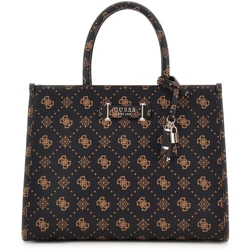 Guess Ročne torbice Silia 2 Comp Tote Kostanjeva Slike
