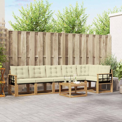  Set vanjskih sofa 7 kom. Bijela i krem Cijene