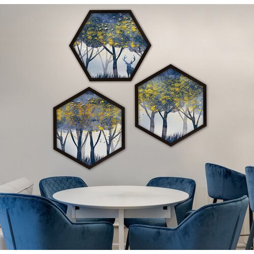 Wallity Uokvirena slika 6GEN1730818, 35x35 cm, 3 dijela Cijene