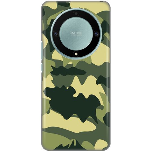 Silikonska maska za Honor Magic 5 Lite Army Print Skin maslinasta Slike