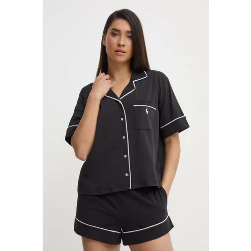 Polo Ralph Lauren Pidžama za žene, boja: crna