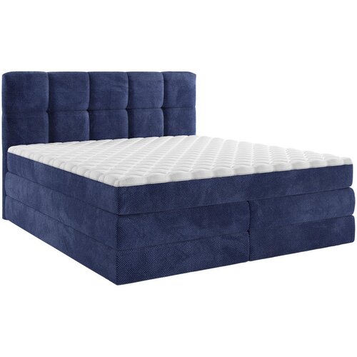 Esposa BOXSPRING POSTELJA 140 cm x 200 cm , tekstil modra Slike