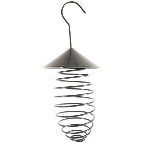 Esschert Design Temno zelena kovinska krmilnica s streho , ⌀ 10,8 cm Cene