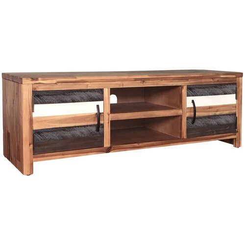 TV omarica iz trdnega akacijevega lesa 120x35x40 cm Slike