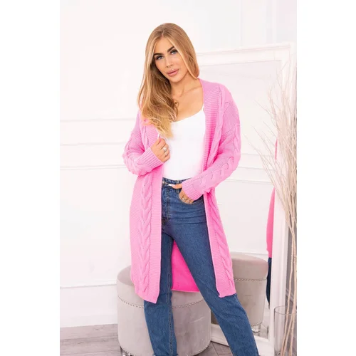 Kesi Cardigan sweater braid light pink Kesi Cardigan sweater braid light pink