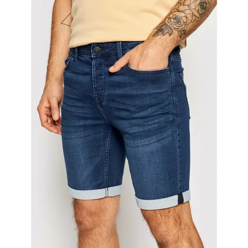 Only & Sons Jeans kratke hlače Ply 22018582 Mornarsko modra Regular Fit