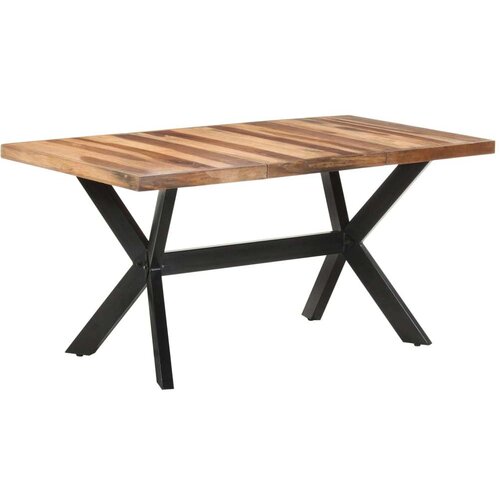 vidaXL Blagovaonski stol 160 x 80 x 75 cm od masivnog drva i šišama Cijene