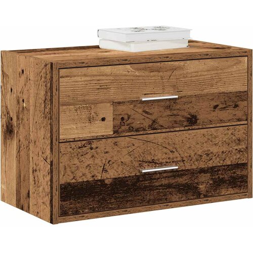 Ormarić s 2 ladice boja drva 60x31x40 cm konstruirano drvo Cijene