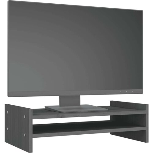  Za monitor sivi 50 x 27 x 15 cm od masivne borovine Slike
