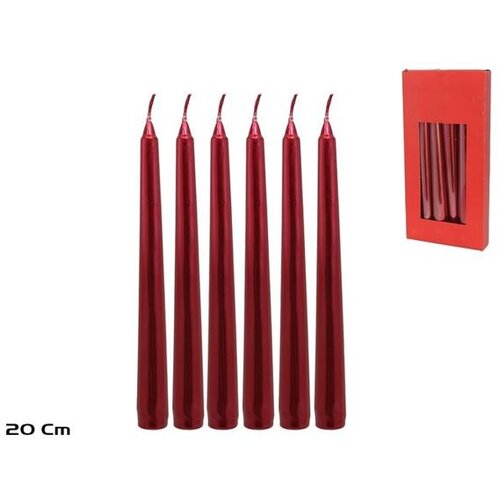  SVIJEĆE SET 6/1 CRVENE 20CM Cijene