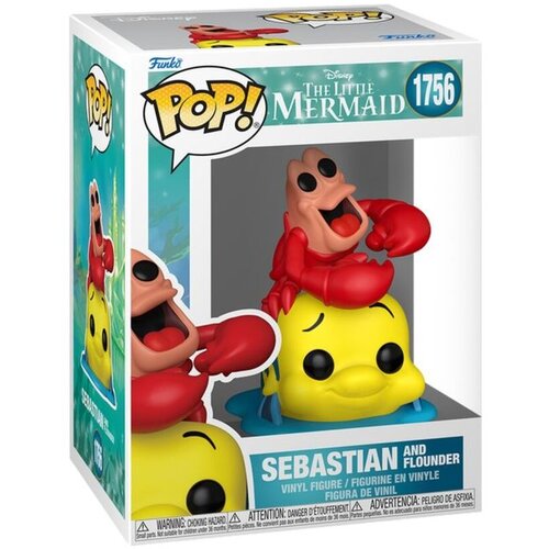 Disney Funko POP figura The Little Mermaid - Sebastian and Flounder, 9,1 cm Slike