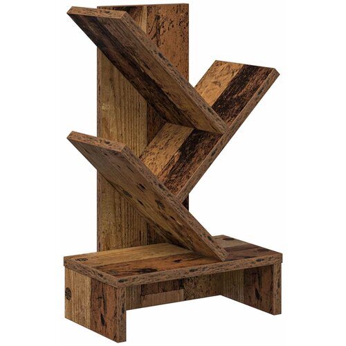 vidaXL Polica za knjige s 3 etaže 30 x 18 x 48 cm Konstruirano drvo - Staro drvo 30 x 18 x 48 cm Cene