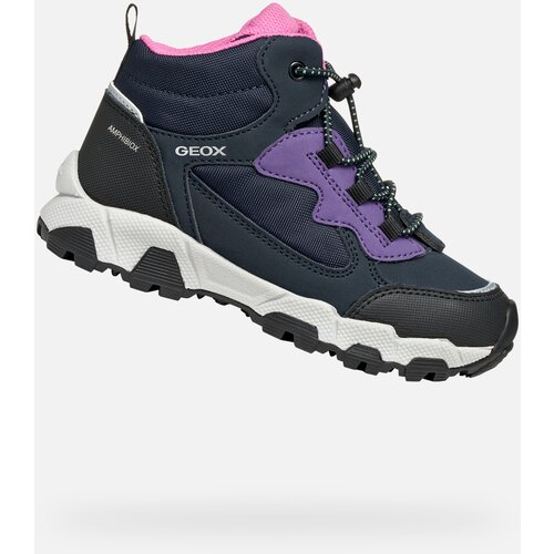 Geox Dark Blue Girls' Magnetar B ABX Sneakers - Girls Cene