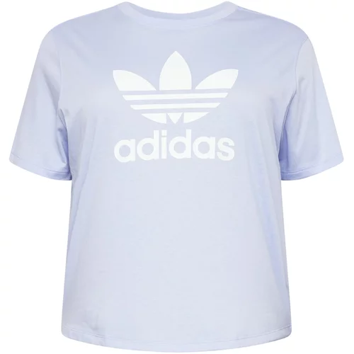 Adidas Majica 'Trefoil' majnica / bela