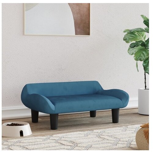 vidaXL Krevet za pse plavi 70x40x24 cm baršunasti Cijene