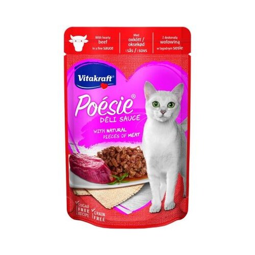 Vitakraft cat poesie ds sos govedina 85g hrana za mačke Slike