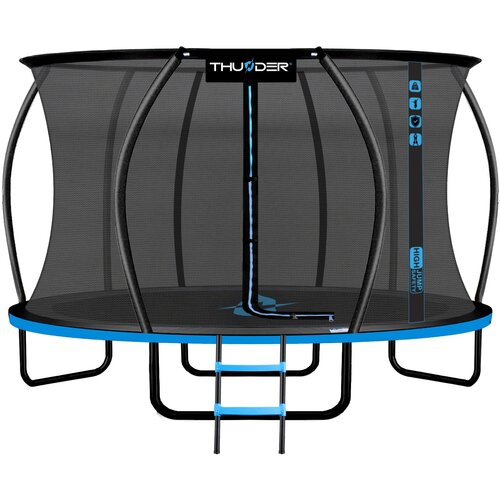 THUNDER Trampolin vrtni &ndash; 427 cm, z notranjo varnostno mrežo, lestev, komplet &reg; ULTRA 14FT BLUE, (5000115959) Cene