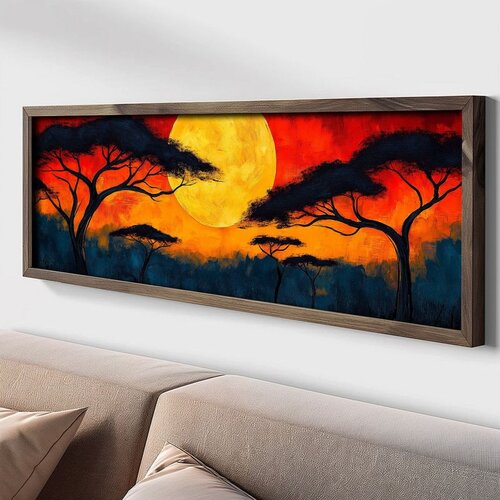 WALLXPERT LAC163-150 Multicolor Decorative Framed MDF Painting Cene