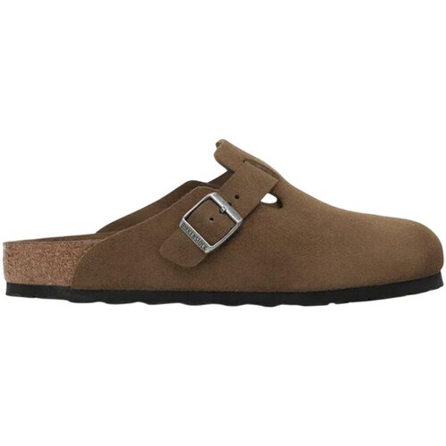 Birkenstock Cokli Boston BS Soft Footbed Dark Tea Tonal Bela Slike