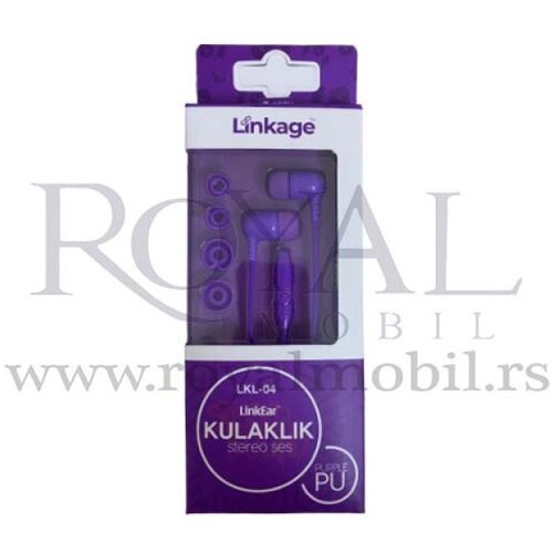  Slusalice LINKAGE "KULAKLIK" LKL-04 3.5mm ljubicasta Cene
