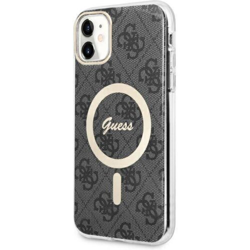  originalni guess ovitek GUHMN61H4STK z magsafe za iphone 11 / iphone xr - črn Slike
