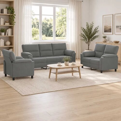 Set sofe 3 pcs Tamnosiva Bar&scaron;un - Tamnosiva 1-sjedalo + 2-sjedalo (120 cm) + 3-sjedalo Cijene