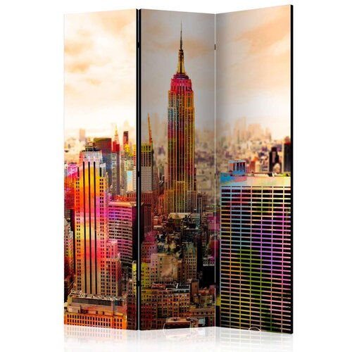  Paravan u 3 dijela - Colors of New York City III [Room Dividers] 135x172 Slike