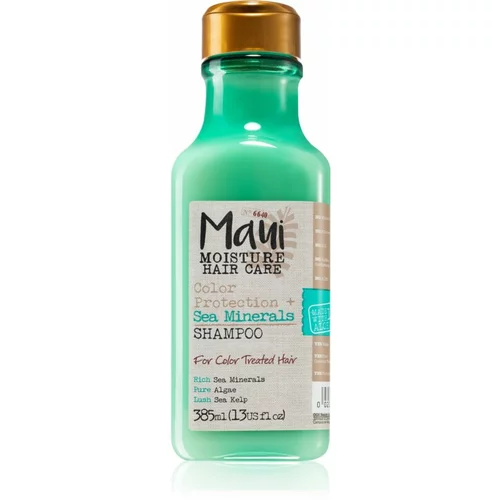 Maui Moisture Colour Protection + Sea Minerals posvetlitveni in krepilni šampon za barvane lase z minerali 385 ml
