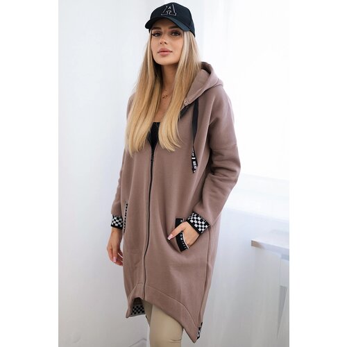 Kesi Mocca hoodie with zipper Cene