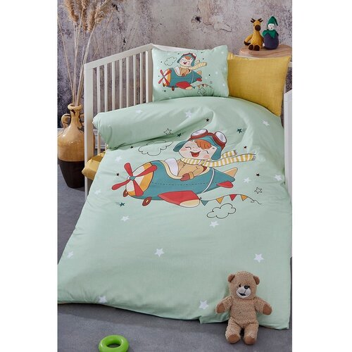 Mila Home Pamučna dječja posteljina za dječji krevetić s uključenom plahtom/4-dijelna 100x150 cm Pilot – Cijene