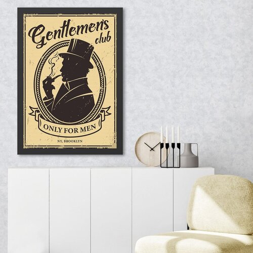 Wallity Uramljena slika Gentlemen's Club, 40x55 cm Cene