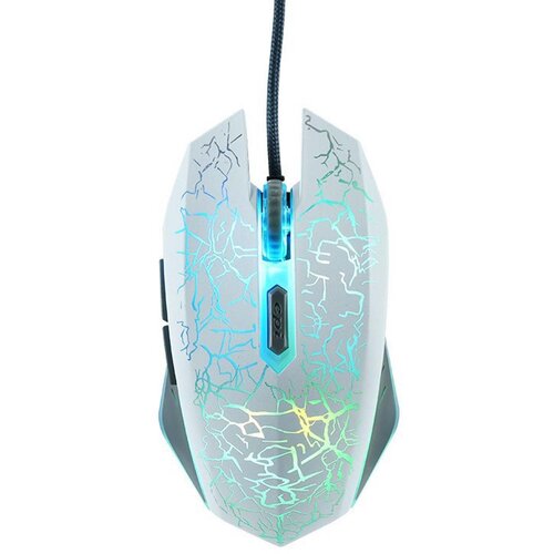 INF Žična mehanska igralna mi&scaron;ka z RGB osvetlitvijo in ergonomsko obliko White, (5000093833) Cene