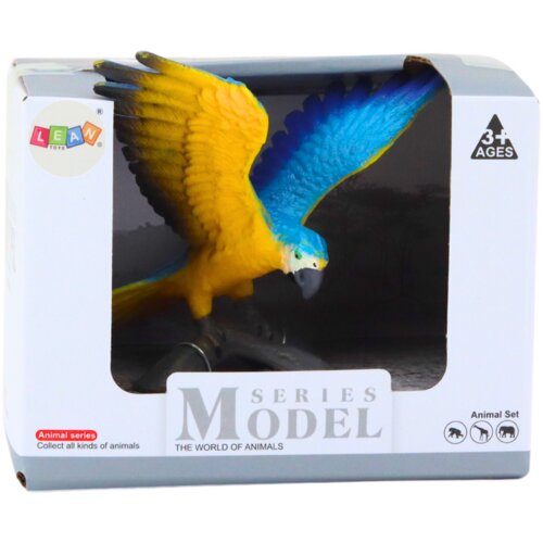  Figurica papige Ararauna Ara 7 cm - modra/rumena Slike