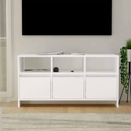 TV ormarić bijeli 102 x 37,5 x 52,5 cm od iverice
