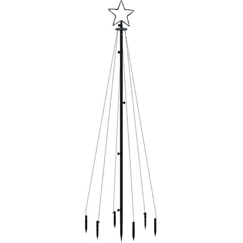  Božićno drvce sa &amp;scaron;iljkom i 108 hladne bijele LED žarulja 180 cm Slike
