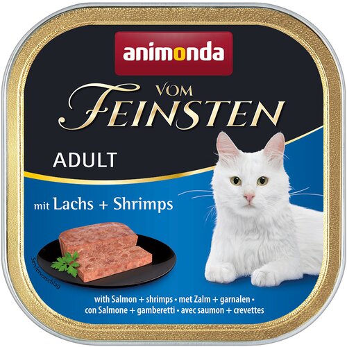 MEGA pakiranje animonda vom Feinsten Adult 32 x 100 g - Z lososom & kozicami Cijene