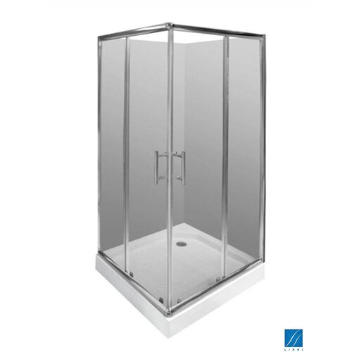 Linni Transparent srebrni ram 90x90x190 providno staklo 5mm Cene