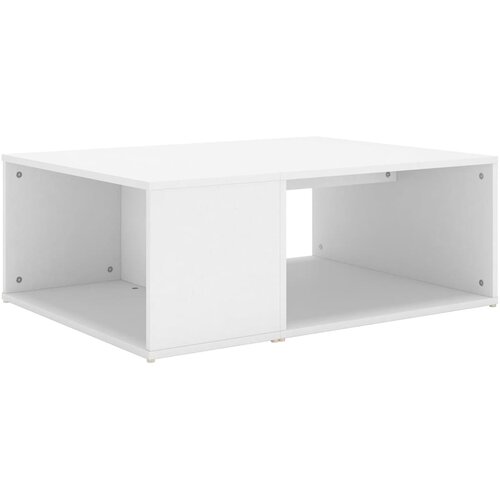 Maison Chic Klubska mizica - kavna mizica - Nizka mizica bela 90x67x33 cm iverna plo&amp;scaron;ča, (21753870) Slike