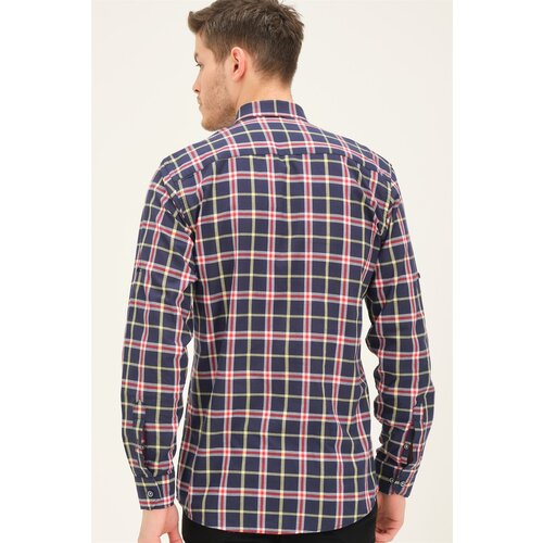 Dewberry G742 MEN'S SHIRT-LACİVERT- BURGUNDY Cene
