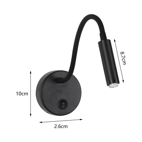  Brilagi - LED prigu&amp;scaron;iva fleksibilna zidna lampa MAYA 1xG9/4W/230V crna Slike