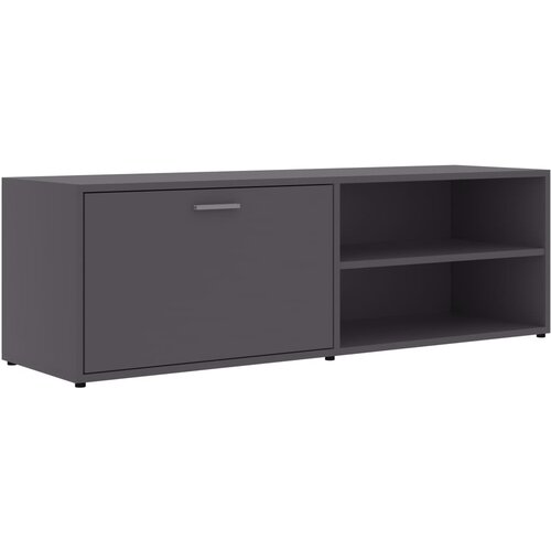 Maison Chic TV omarica - TV stojalo - Televizijska omarica siva 120x34x37 cm iverna plošča, (21701815) Cene