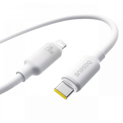 Baseus Kabel Foamed Silicone Fast Charging Data Cable USB-C to iP 20W Moon White 1m Cene