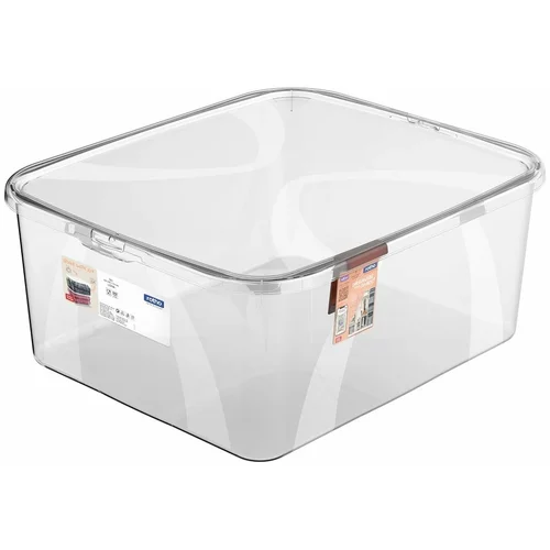 Rotho Plastična škatla za shranjevanje s pokrovom 19 l Lona - Rotho