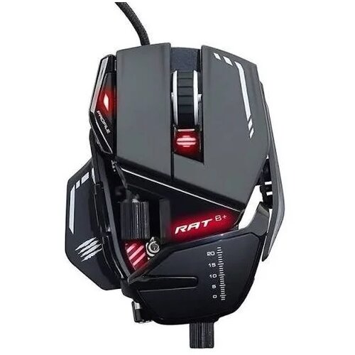  Gejmerski mis R.A.T. 8+ Black Slike