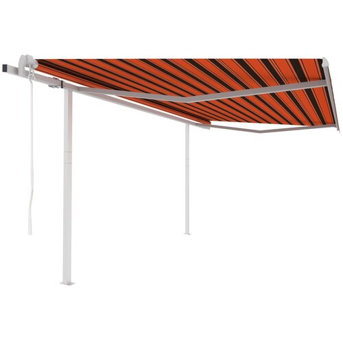 vidaXL Automatska tenda na uvlačenje 4x3 5 m narančasto-smeđa Cijene