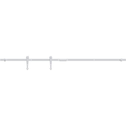 vidaXL mini komplet za drsna vrata omare iz jekla bel 152 cm, (20983430) Cene