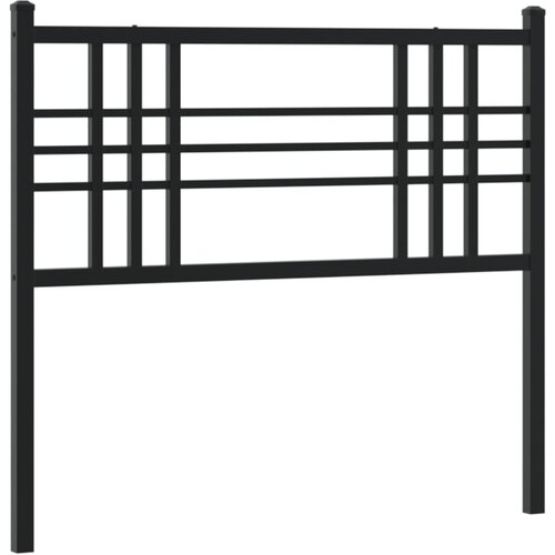 vidaXL Kovinsko posteljno vzglavje črno 100 cm, (21142600) Cene
