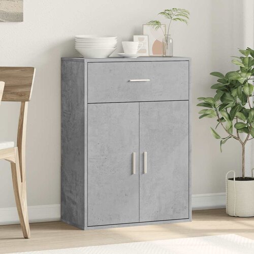  Komoda siva boja betona 60x30x84 cm od konstruiranog drva Slike