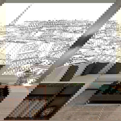  Tapeta - Parisian's sketchbook 200x154 Cijene